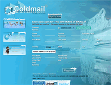 Tablet Screenshot of coldmail.com